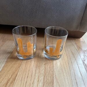 Vintage Marshall Field's Chicago Skyline Glasses